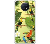 Funda compatible con Xiaomi Redmi Note 9T 5G - Tucanes fondo Verde