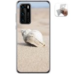 Tumundosmartphone Funda Gel Tpu para Huawei P40 diseño Concha Dibujos