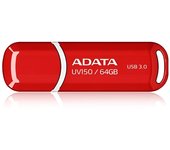 Adata 64gb dashdrive uv150 usb flash drive usb type-a 3.2 gen 1 (3.1 gen 1) red