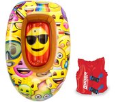Set de Barca Emoji y Chaleco Hinchable Ryder Rojo Infantil para niños y niñas (4356)