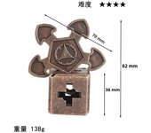 Classic IQ Metal Brain teaser Magic Puzzles Game Toys For Children Adults Funny Gifts Educational Toys Metal Puzzle