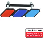 3D Car Styling Plastic colorful Front Grille Badge Stickers For Ford Wolf Party Focus  TOYOTA Yaris Mustang Grille Accessories