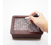1000/3000/5000/10000 Euro Money Box Wooden Money Box Reusable with Savings Target and Number Box Home Decoration