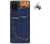 Tumundosmartphone Funda Gel Tpu para Samsung Galaxy A31 diseño Vaquero Dibujos