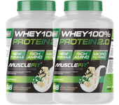Pack 2 x Whey 100% Protein 2kg + (regalo) - MuscleFit│MUSCLECULT│Incremento de masa muscular│Proteína│Mas musculo