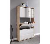 Mueble zapatero de madera Mueble zapatero Zapatero Espejo Stido XL Mueble zapatero de madera Mueble zapatero Zapatero Espejo Stido XL