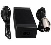 FGNS. Cargador Patinente Electrico 42V,2A,Conector Canon,fuente de alimentación para patinete de baterías de iones de litio de 36V con conector xlr de 3 pines