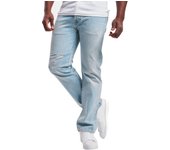 Levi's 501 Original Fit - Pantalones vaqueros Levis para hombre Original Straight and destroyed - Pantalón vaquero con desgarros desgastados - W32 , L34