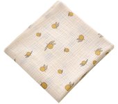 Cotton Swaddle Blanket Baby Floral Print Muslin Diaper New Born Crinkle Fabric  Stroller Cover