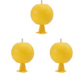 1-5PCS Fruit Fly Traps Ball Sticky Fruit Fly Catcher Glue Ball Multifunction Fruit Fly Catcher Citrus Shaped Insects Fly Killer