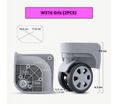 W316 Suitcases Travel Luggage Business Box Trolley Pulleys Accessories Hard Shell Suitcase Practical Replacement Casters Parts
