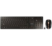 Conjunto de escritorio inalámbrico CHERRY DW 9100 SLIM (teclado y mouse, inalámbrico, negro / bronce)