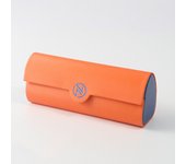 1pc Simple Leather Eyewear Case Optical Retro Myopia Glasses Sunglasses Storage Box Fashion for Men and Women