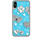 Tumundosmartphone Funda Gel Tpu para Iphone X / XS Diseño Mariposas Dibujos