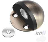1~5PCS Stainless Steel Magnetic Door Stopper Punch-free Door Touch Magnetic Suction Rubber Semi-circle Anti-collision Door Stops