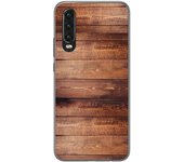 Tumundosmartphone Funda Gel Tpu para Huawei P30 diseño Madera 02 Dibujos