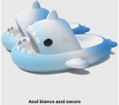 Gradient Color Shark Slippers Summer Kids Cute Sandals Women Men EVA Non-slip Thick Slides Girls Boys Beach Shoes Home Flip Flop