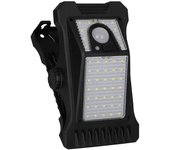 Una luz solar para exteriores, farola solar LED con sensor de movimiento para exteriores
