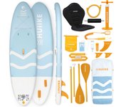 Tabla Paddle Surf Hinchable con Accesorios Premium - HUIIKE | Tabla Padel Surf Hinchable con Remo Doble Uso y Asiento Kayak | PadelSurf Stand Up Paddle con Gran Estabilidad y Resistencia | Paddle Board