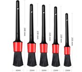 SEAMETAL 5pcs Car Detailing Brush Set Car Dashboard Air Conditioner Air Outlet Wheel Brushes for Car Interior Cleaning Tools