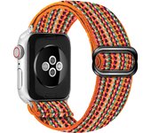 Soft Nylon Loop Elastic Buckle Strap For Apple Watch SE Band 40mm44mm Series 8/7/6/5/4 iWatch Leopard Watchband Bracelet 41/45mm
