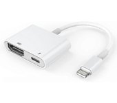 Compatible Hdmi Adapter, Hdmi Adapter For Iphone 1080p Lightning Digital Av Adapter, Hdmi Sync Screen Hdmi Connector For Iphone & Ipa WG