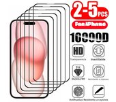 2-5PCS 100D Full Cover Protective Glass For IPhone 15 11 X XR XS MAX 7 8 Plus Screen Protector On iPhone 13 12 Mini 14 Pro Glass