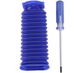 for Dyson V6 V7 V8 V10 V11 Soft Velvet Roller Suction Blue Hose Replacement for Home Cleaning Vacuum Cleaner Accessories