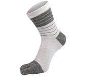 Fashion Deodorant Comfortable Simple Middle Tube Casual Socks With Toes Stripe Hosiery Five Finger Socks Man Socks