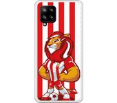 Funda original compatible con Samsung A42 5G - UD Almería Rozam Franjas Rojiblancas