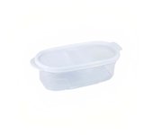 Bote con Tapa Dispensadora 0.6L Blanco 20x9.5x6cm 7house