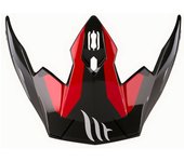 Visera de casco de moto District Summit Rojo,Negro Mt Helmets