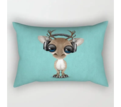 Cute little animals with headphones Plush pillowcase living Room  Throw Pillow Cushion Cover cushion covers 40x40,60x60 30x50