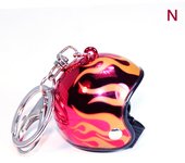 New Motorcycle Safety Helmet Keychain Female Men's Hard Hat Heavy Metal Rock Car Keychain Bag Keychain Jewelry Gift
