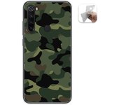 Tumundosmartphone Funda Gel Tpu para Xiaomi Redmi Note 8T diseño Camuflaje Dibujos