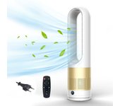 Ventilador eléctrico de 18 pulgadas con control remoto, función de temporización, ventilador de pie, 80 ° de oscilación de soplado
