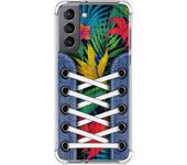 Tumundosmartphone Funda Silicona Antigolpes para Samsung Galaxy S21 5G diseño Zapatillas 12 Dibujos