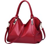 Bolsos de mano para mujer, espaciosos y modernos, tipo cartera, tipo cartera, de cuero.