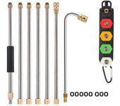 ROUE High Pressure Washer Extension Wand Set Spear Car Washer Nozzles Cleaning Quick Connect Tools for Karcher Parkside Lavor