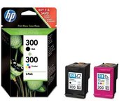 Hp 300 negro + color pack de 2 cartuchos de tinta originales - cn637ee