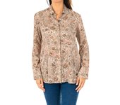 La Martina-Camisa manga larga y cuello de solapa KWC002 para Mujer