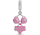 NEW Europeans Pink Original Charms Love Potion Murano Glass Heart Dangle Bead Fit 925 Sterling Silver Bracelet DIY Women Jewelry