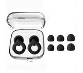 HUAK Quiet Ear Plugs with Box for Noise Reduction – 8 Ear Tips in XS/S/M/L  Super Soft, Reusable Hearing Protection - Sleep,Swim