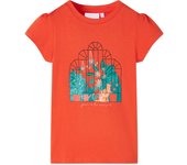Camiseta Infantil Naranja Dark 140