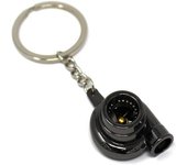AUTOZOCO Llavero metalico turbocompresor negro