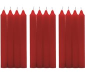 Zimmy - Velas Cilíndricas de Mesa 17.5 cm - 100% Parafina y Mecha de Algodón, Sin Perfume - Variedad de Colores