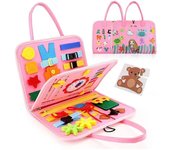 Montessori Kids Travel Toy Felt Activity Quiet Books Busy Board Activity Educational Sensory Learning Book