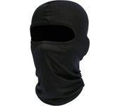 1 pieza de mascarilla facial negra, calentador de cuello para casco de motocicleta y ciclismo, bufanda protectora UV para hombres y mujeres