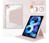 For Tablet iPad Pro 11 Case For Pro 12.9 Air 5 4 10.9 iPad 10th 7/8/9th Generation Mini 6 360° Rotatable Transparent Back Cover