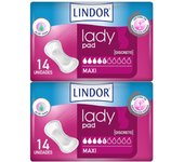 LINDOR DUPLO LADY PAD MAXI 5 GOTAS 2 X 14UDS